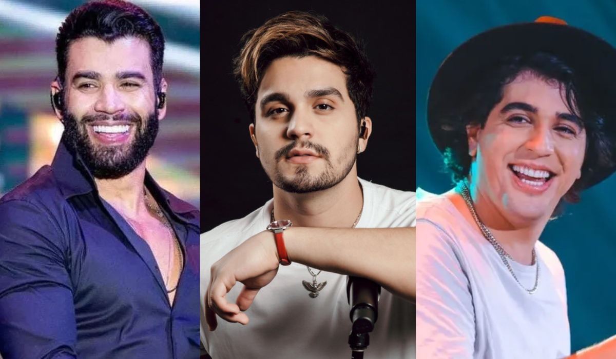 Gusttavo Lima, Luan Santana e Natthanzinho serão as principais atrações do Arraiá de Itumbiara (Foto divulgação)