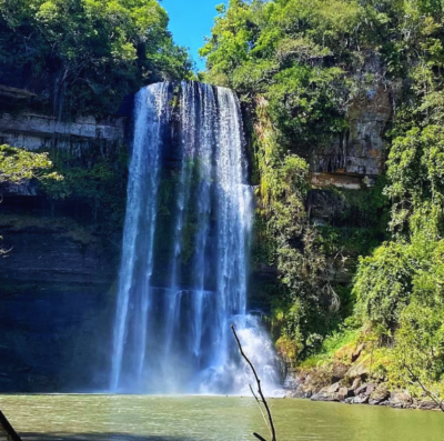 Um dos diferenciais das cachoeiras de Caiapônia é a temperatura da água (Foto: Rafael Ferreira/Turismo Caiapônia)