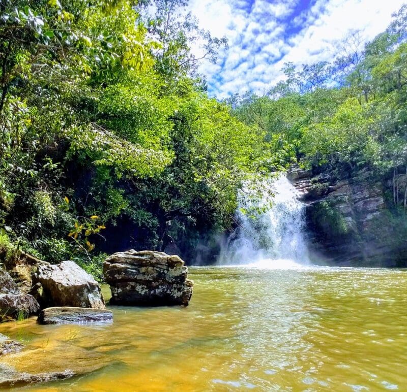 Cachoeira Santa Maria (Foto: Cláudio Alex)