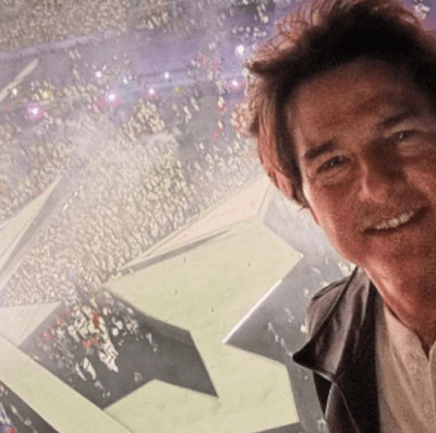 Tom Cruise desceu de rapel na cerimônia de encerramento dos Jogos Olímpicos de Paris 2024 (Foto: reprodução)