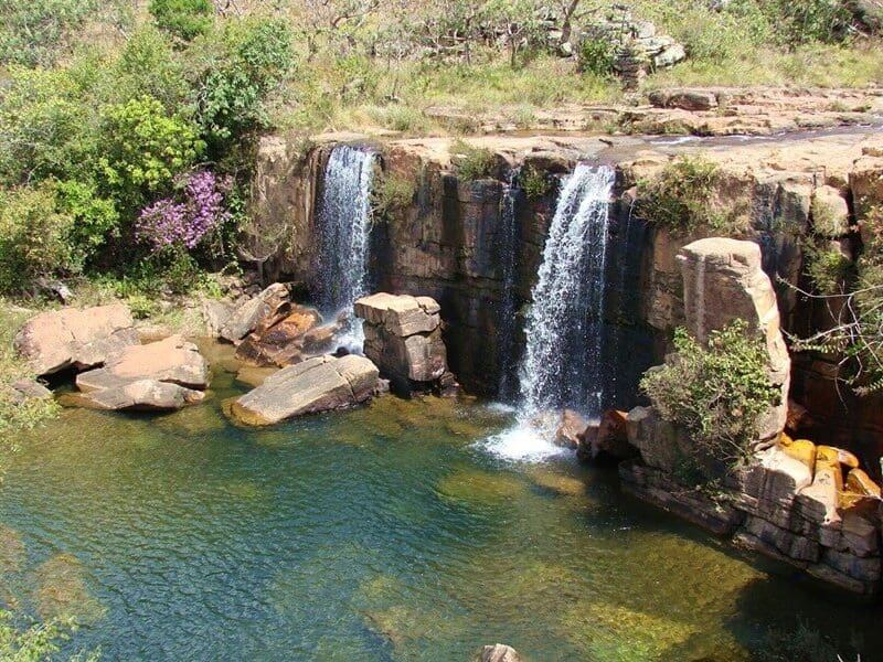 Cachoeira do Arrojado, em Cristalina - Goiás (Foto: reprodução)