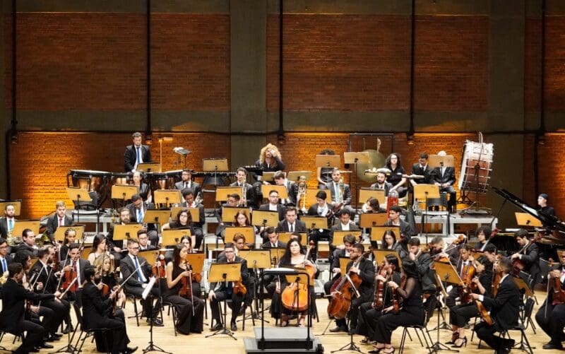 Orquestra Sinfônica Jovem de Goiás também se apresenta no Encanto da Primavera, em Bela Vista (Foto Cinthia Oliveira)