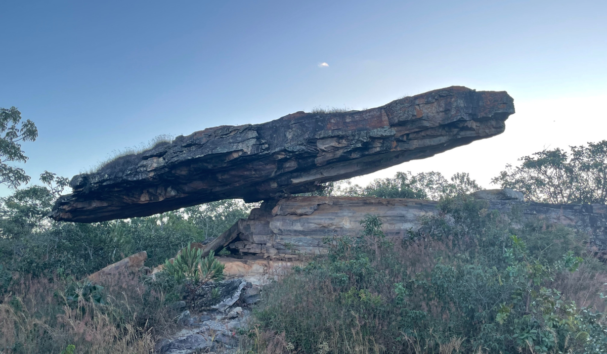 Pedra do Chapéu do Sol, em Cristalina - Goiás (Foto: reprodução / Sebrae)