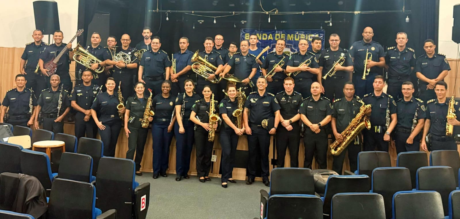 Banda da Guarda Civil de Goiânia (Foto: Prefeitura de Goiânia)