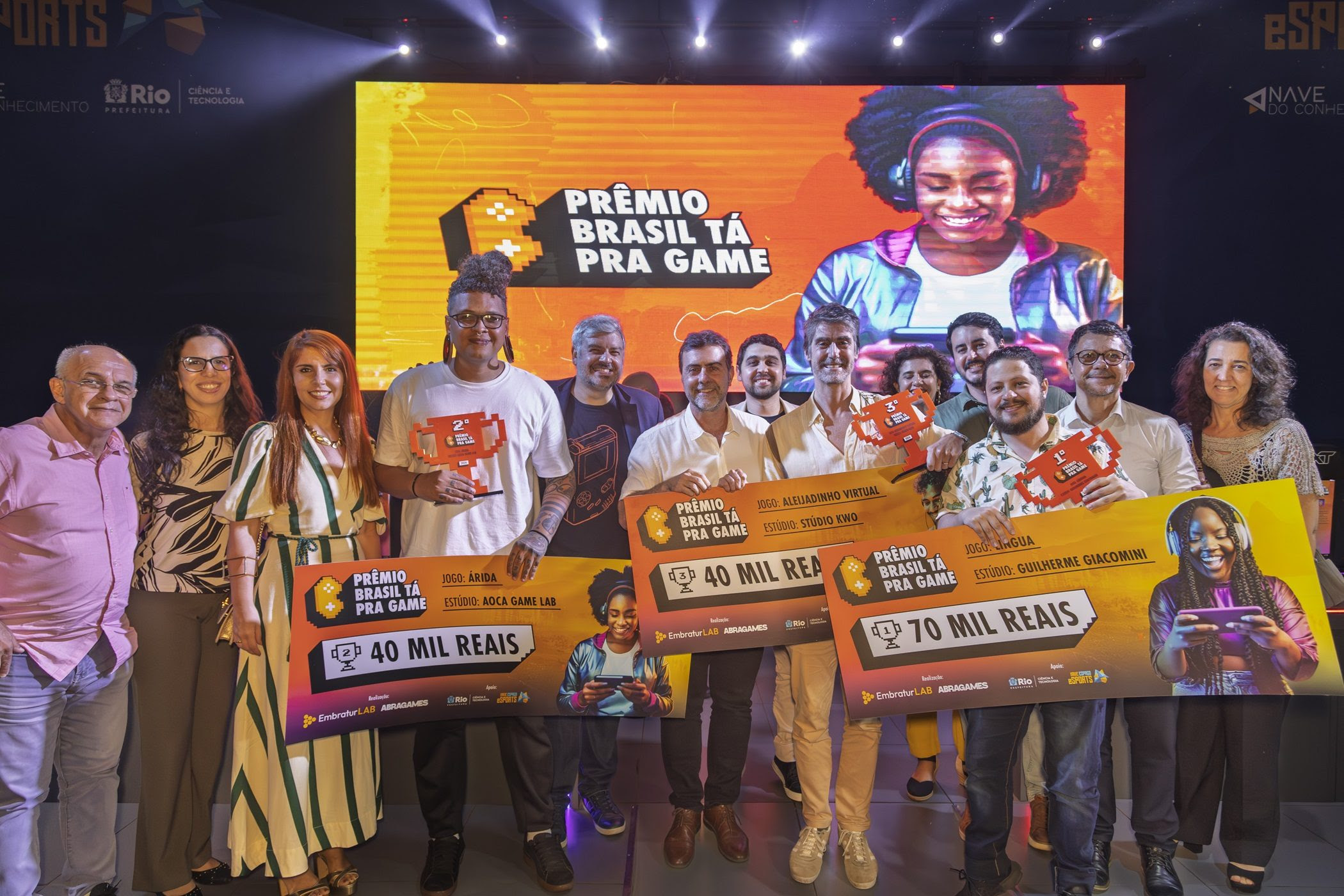 'Brasil Tá Pra Game' premiou vencedores no Rio de Janeiro (Foto: Marcio Menasce / Embratur)