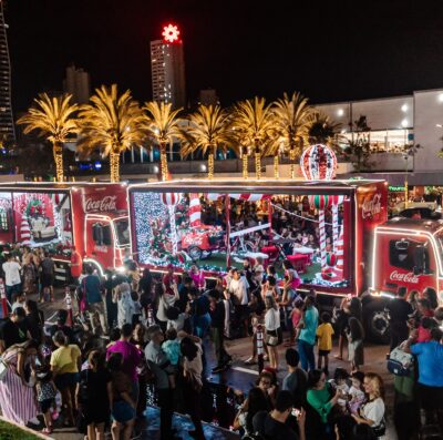 Caravana Iluminada de Natal da Coca-Cola em Goiás (Foto: Refrescos Bandeirantes)