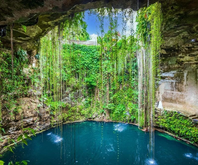 Ik-Kil Cenote - Cenotes do México chamam a atenção pela beleza (Foto: divulgação)