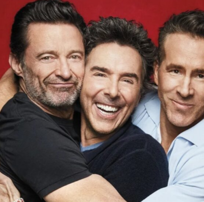 Hugh Jackman, Shawn Levy e Ryan Reynolds em novo filme (Foto: reprodução)