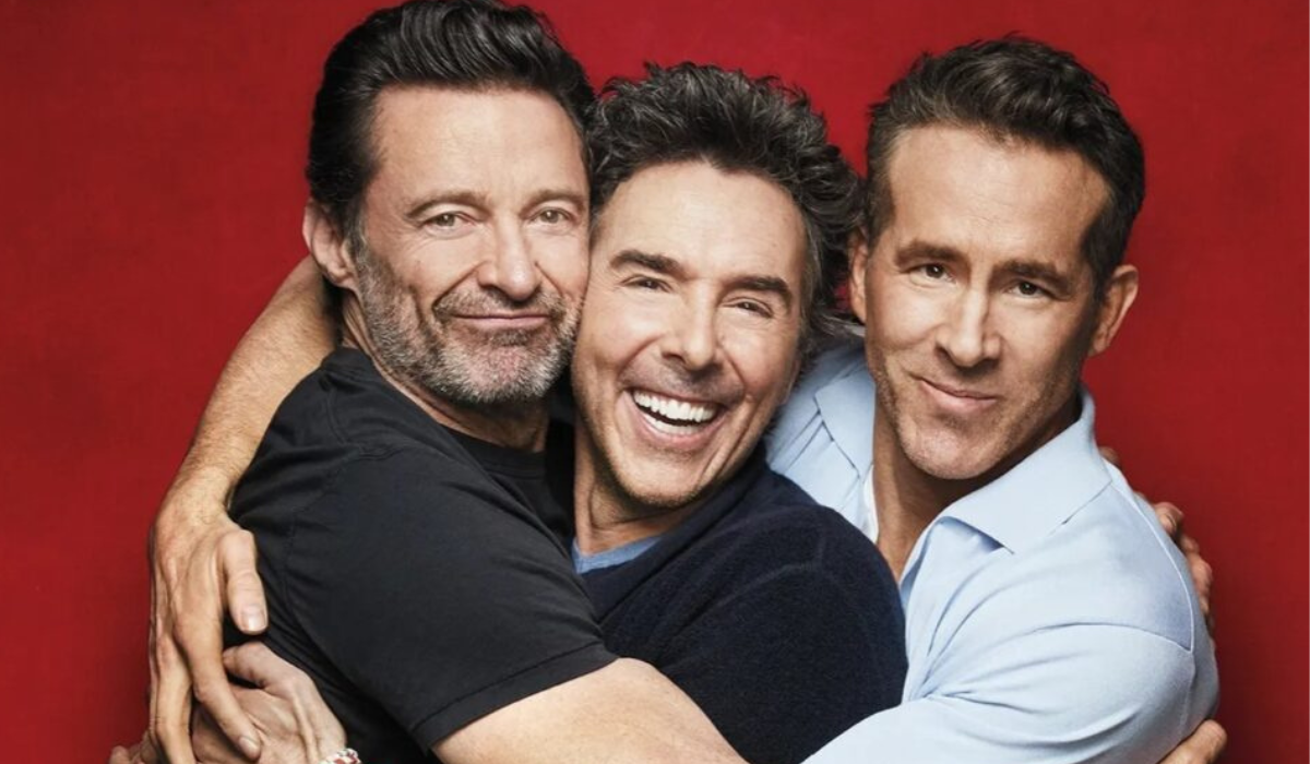 Hugh Jackman, Shawn Levy e Ryan Reynolds em novo filme (Foto: reprodução)