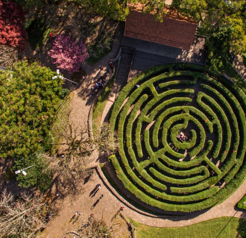 Labirinto Verde na Praça da República, em Nova Petrópolis (Foto: divulgação)