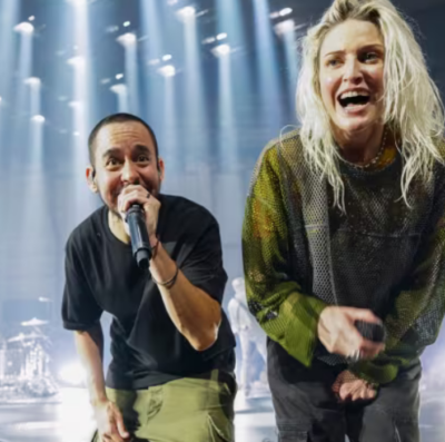 Nova formação do Linkin Park conta com Emily Armstrong (Foto: Jordan Strauss/Invision/The Associated Press)