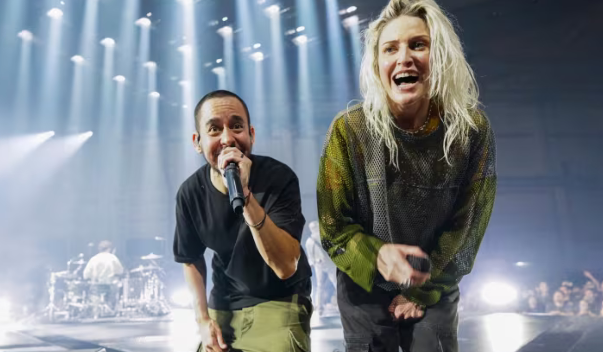 Nova formação do Linkin Park conta com Emily Armstrong (Foto: Jordan Strauss/Invision/The Associated Press)