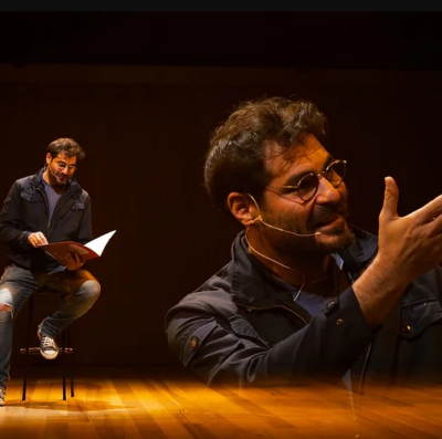 Thiago Lacerda em 'Quem Está Aí Monólogos de Shakespeare' - Goiânia (Foto: Vitória Proença)