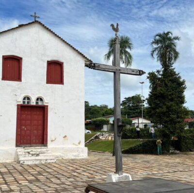 Ossada foi descoberta durante reforma em igreja de Jaraguá (Foto: Secult Goiás)