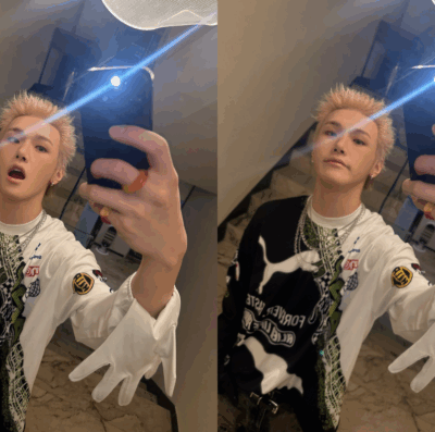 Bain, do Just B, é o primeiro ídolo de um grupo de k-pop a se assumir LGBTQIA+ durante show (Foto: @JUSTB_twt)