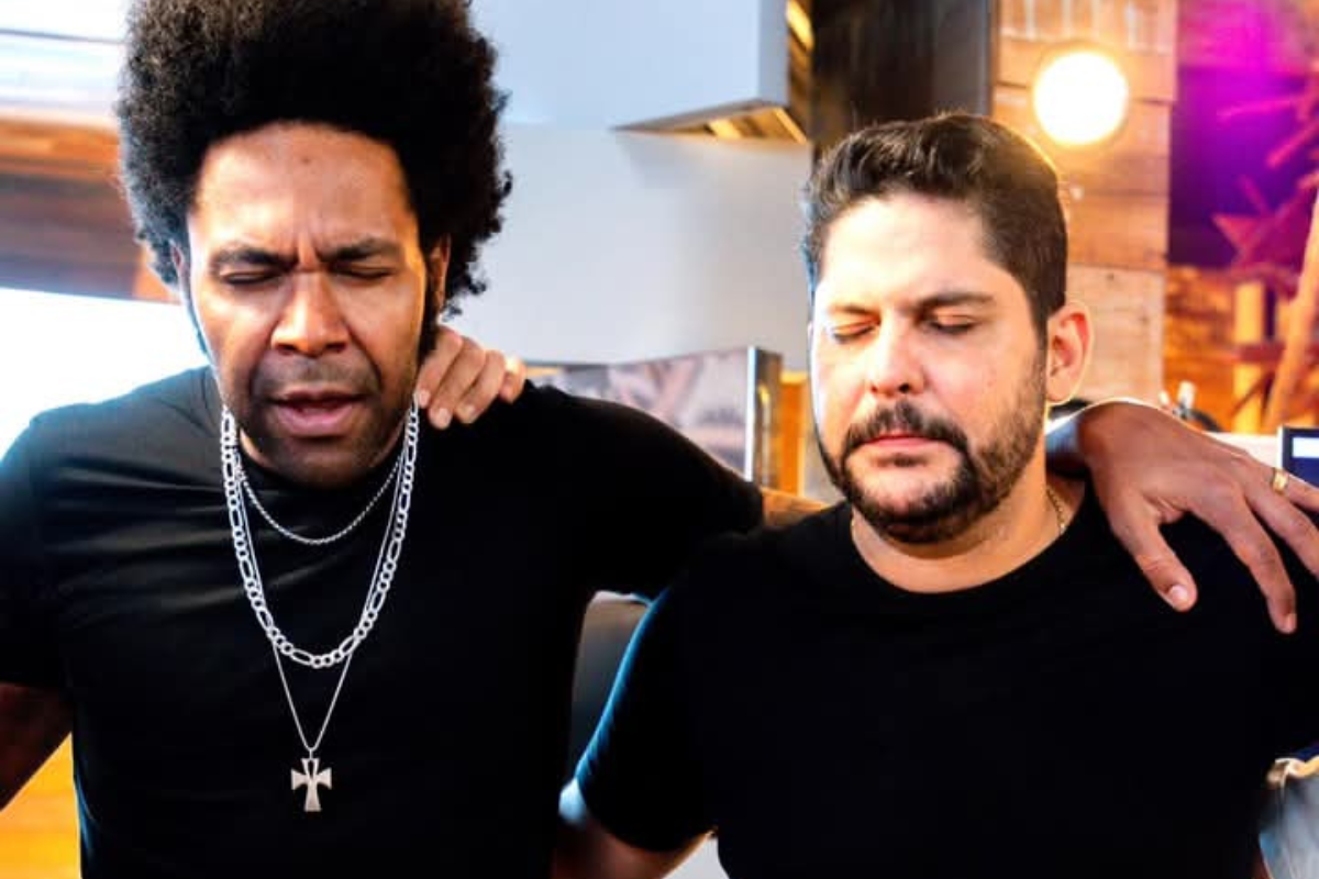 Thalles Roberto e Jorge, da dupla com Mateus, em hit gospel (Foto: reprodução)