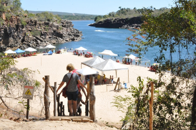 Praia do Paredão, no Tocantins (Foto: Juliana Carneiro)