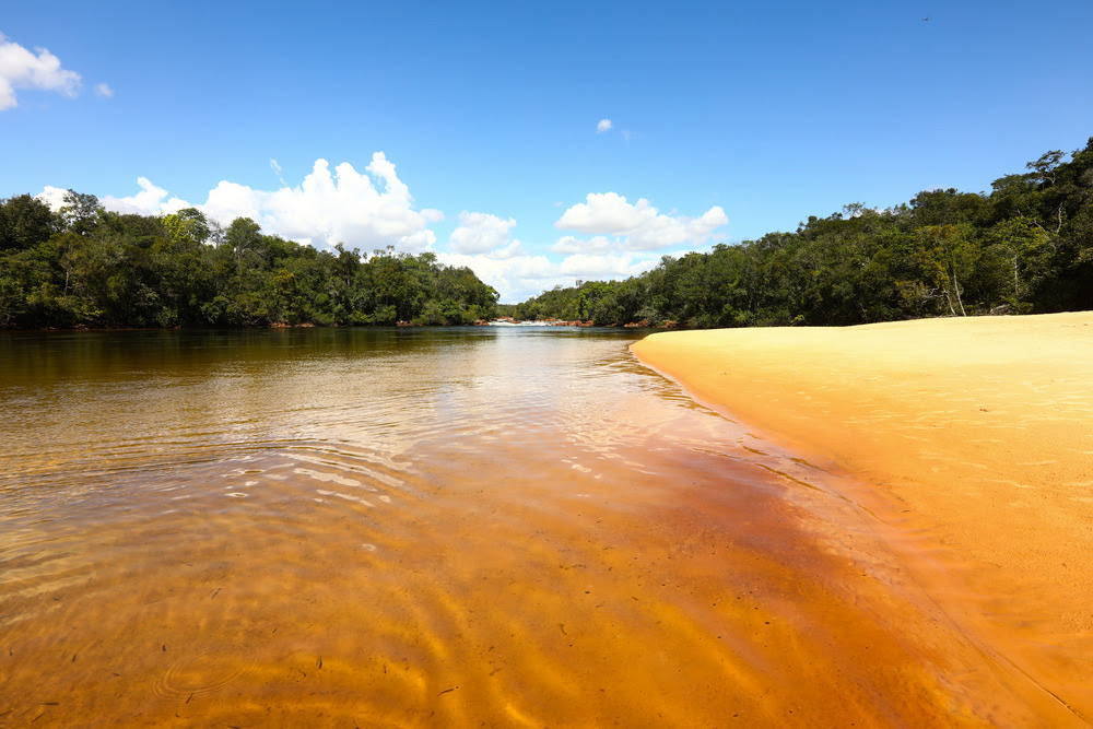 Praia do Rio Novo, no Tocantins (Foto: Divulgação)