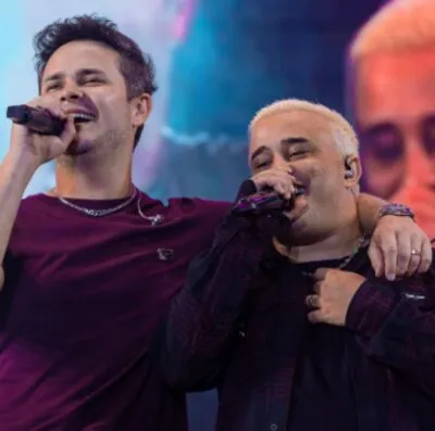 Matheus & Kauan revivem o Praiou com show em Goiânia (Foto: Reprodução/Marcus Soarez)